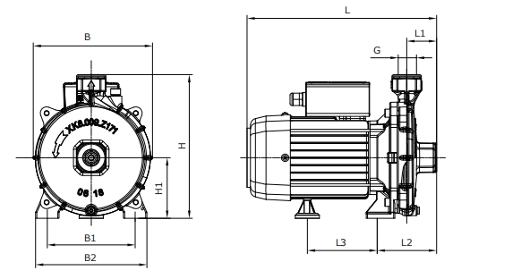 Tehnički crtež i dimenzije – AHB-401