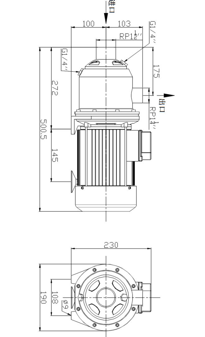 Tehnički crtež i dimenzije – AHM-805T