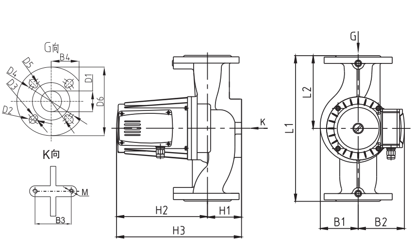 Tehnički crtež i dimenzije – Basic 65-8SF Pro 230V