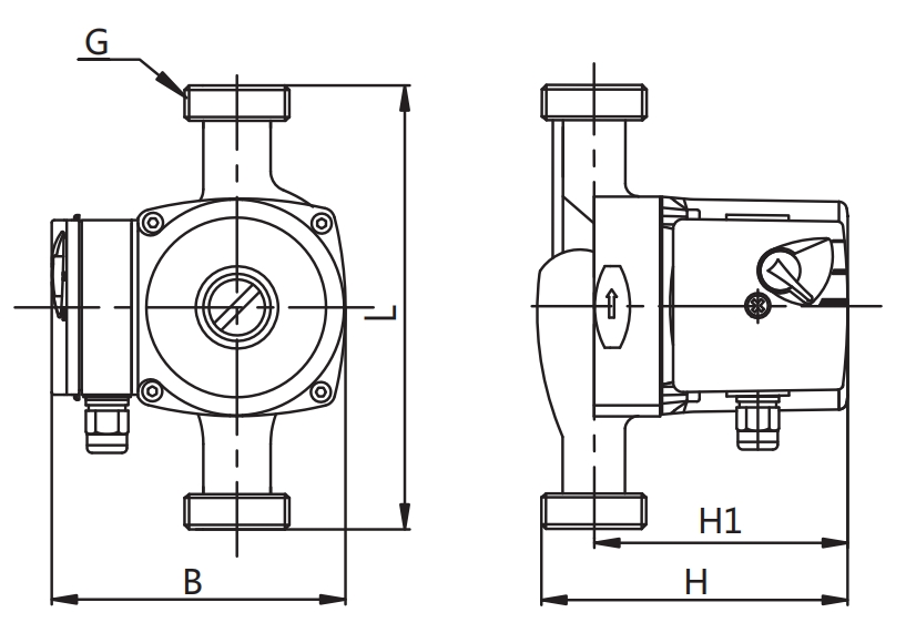 Tehnički crtež i dimenzije – Basic S 32-8S 180