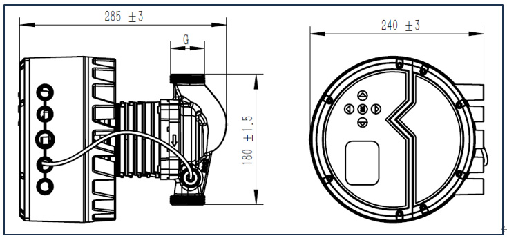 Tehnički crtež i dimenzije – Mega S 32-12 Pro