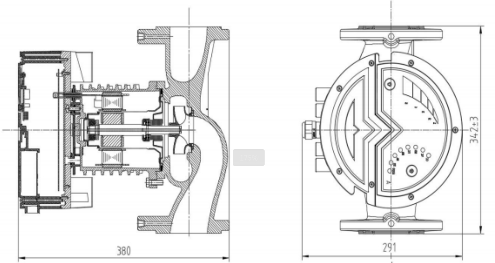 Tehnički crtež i dimenzije – Mega S 65-10F
