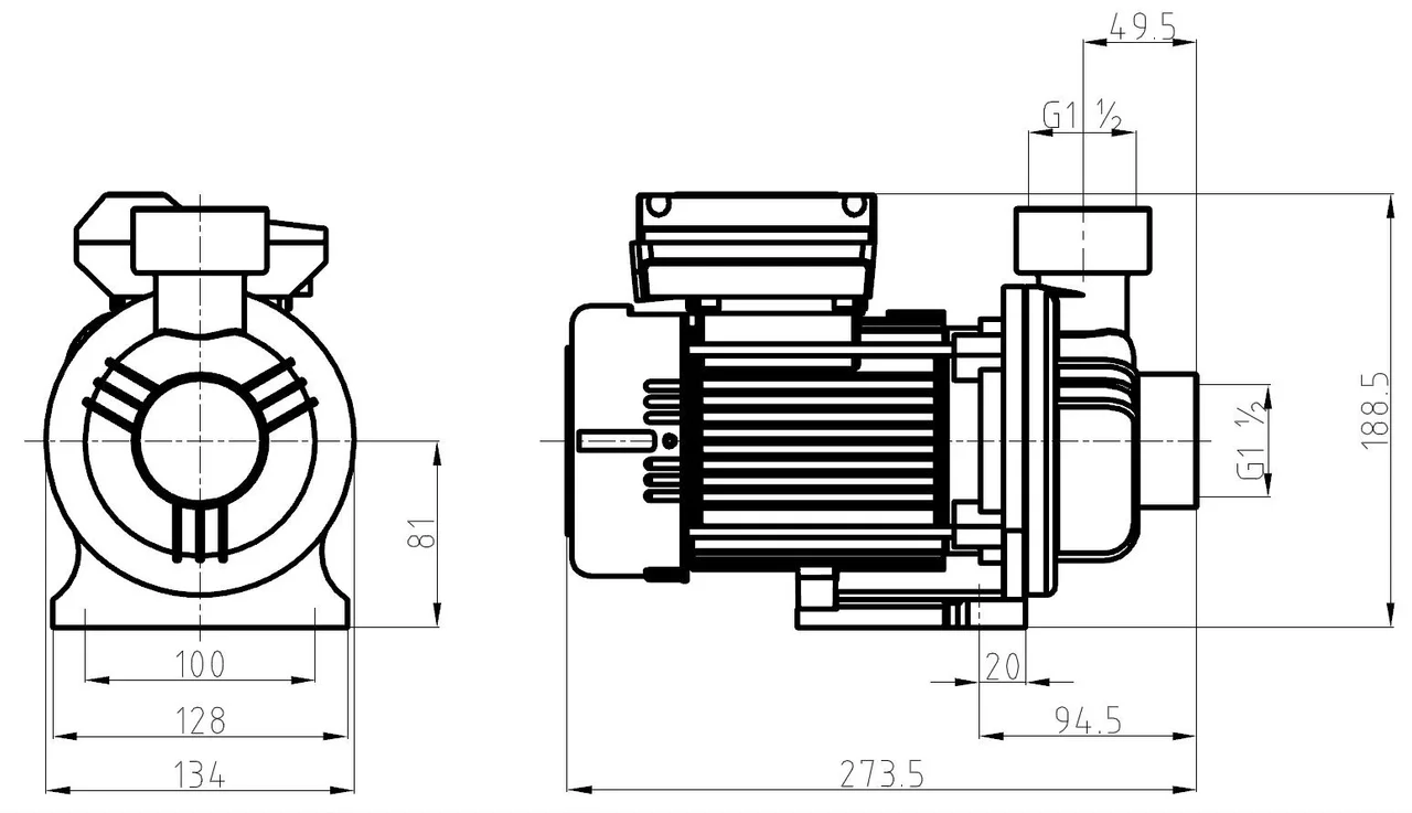 Tehnički crtež i dimenzije – SP-4001