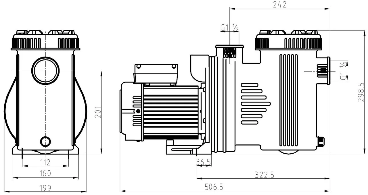 Tehnički crtež i dimenzije – SP-750A